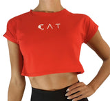 CAMISETA CAT FRONTAL ROJO