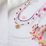 COLLAR TEJIDO PURPURA