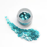 GLITTER CORAZONES TURQUESA