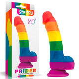 8'' PRIDER DILDO RAINBOW