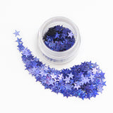 GLITTER ESTRELLAS HOLOGRÁFICAS AZUL ELÉC