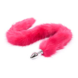 Plug Anal Fox Long Dark Pink