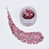 GLITTER DOTS ROSADO HOLOGRÁFICO (PARTÍCU