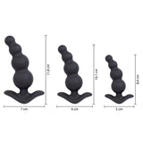 SIMON (BUTT PLUG SET) BLACK