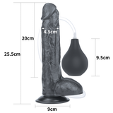 10'' SQUIRT EXTREME DILDO BLACK 