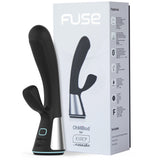 Vibrador Doble Estimulación con APP Fuse Black By Kiiro