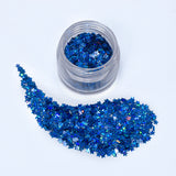 GLITTER ESTRELLAS MINI AZUL ELÉCTRICO