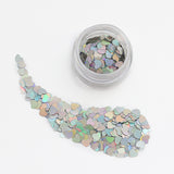GLITTER CORAZONES TORNASOL HOLOGRAFICO