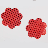 RED FLOWER SEQUIN NIPPLE