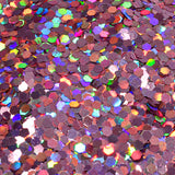 GLITTER DOTS ROSADO HOLOGRÁFICO (PARTÍCU