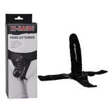 BASIC VIBRATING STRAP-ON HARNESS BLACK