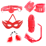 BONDAGE  6  PIEZAS  RED 