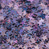 GLITTER ESTRELLAS HOLOGRÁFICAS LILA