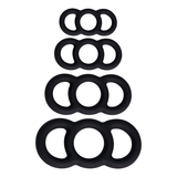 COM FIT SILICONE RINGS NEGRAS