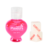 LUBRICANTE FRAMBUESA X 20ML Y DADOS POCK