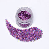 GLITTER ESTRELLAS MINI MORADO