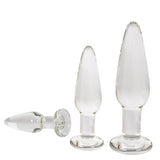 CLEAR BUTT PLUG GLASS KIT