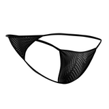 MICRO FIBER V STRING THONG BLACK