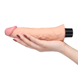 8'' REAL SOFTEE VIBRATING DILDO